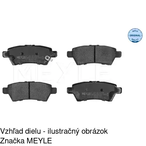 Brzdové dosky S70-1344 /POLCAR/ - obr. 2