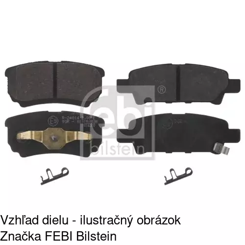 Brzdové dosky S70-1361 /POLCAR/ - obr. 2