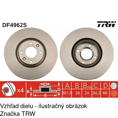 Brzdové dosky S70-1404 /POLCAR/ - obr. 5