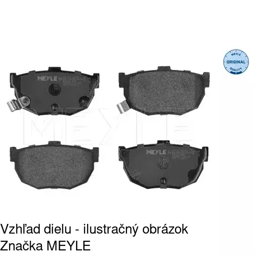 Brzdové dosky S70-1445 /POLCAR/ - obr. 3