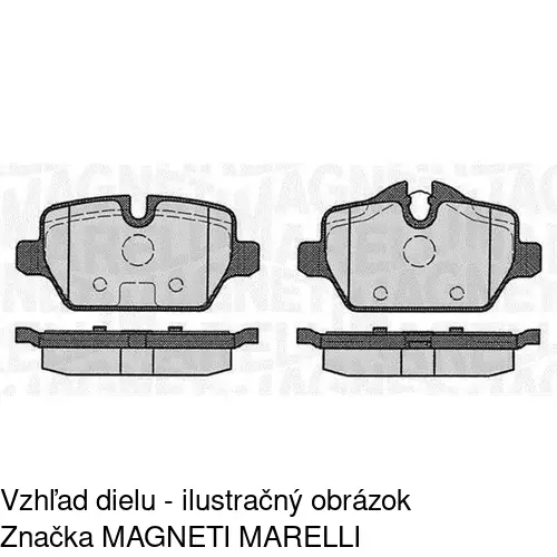 Brzdové dosky S70-1614 /POLCAR/ - obr. 1