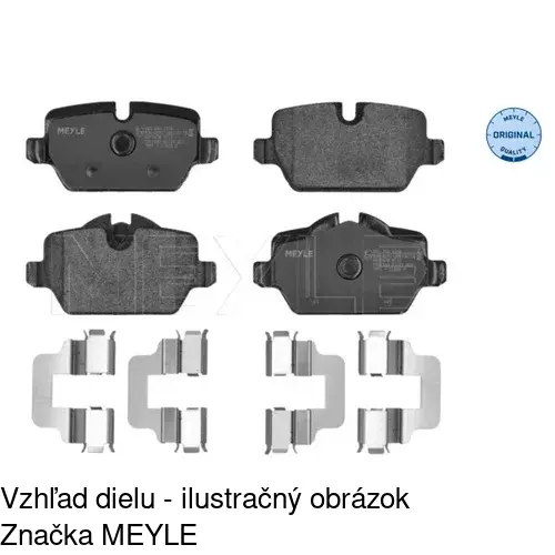 Brzdové dosky S70-1614 /POLCAR/ - obr. 3