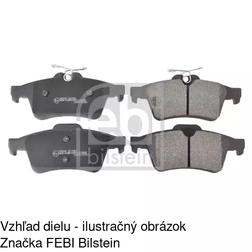 Brzdové dosky S70-2025 /POLCAR/ - obr. 3