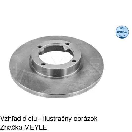Brzdový kotúč S71-0082 /POLCAR/ - obr. 1