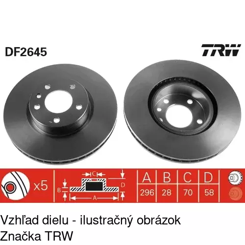 Brzdový kotúč S71-0129 /POLCAR/ - obr. 2