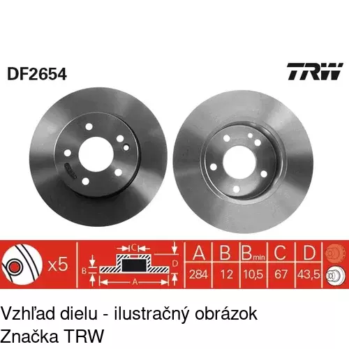 Brzdový kotúč S71-0275 /POLCAR/ - obr. 4