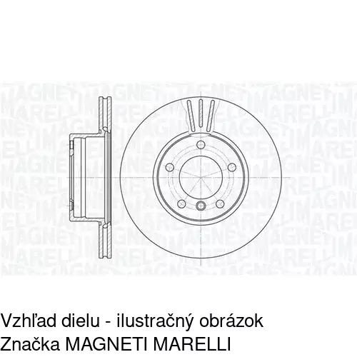 Brzdový kotúč POLCAR S71-1075