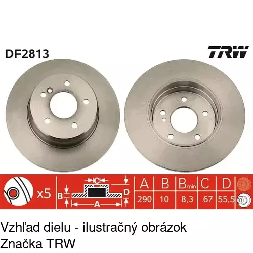 Brzdový kotúč POLCAR S71-1136