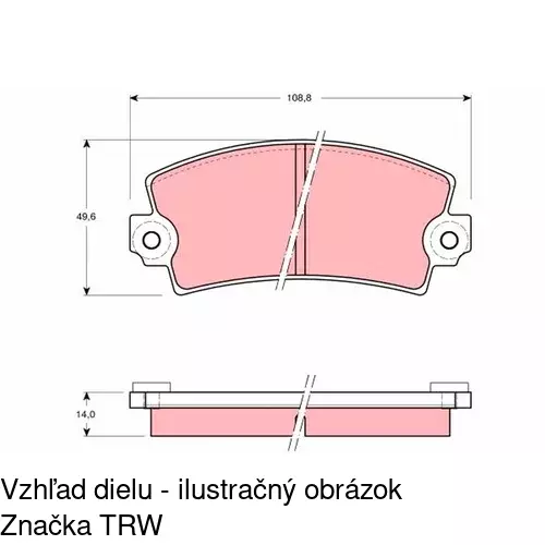 Brzdový kotúč S71-1382 /POLCAR/ - obr. 2