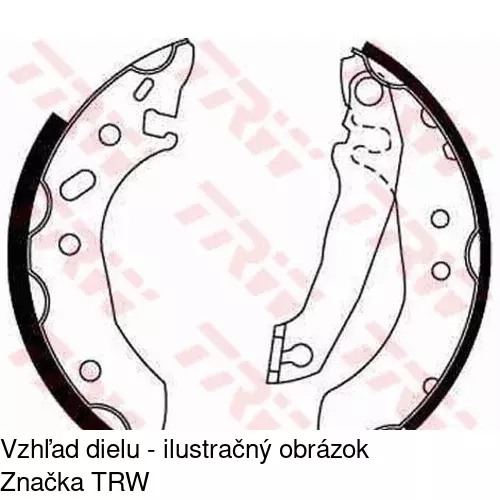 Brzdové čeľuste POLCAR S72-1018