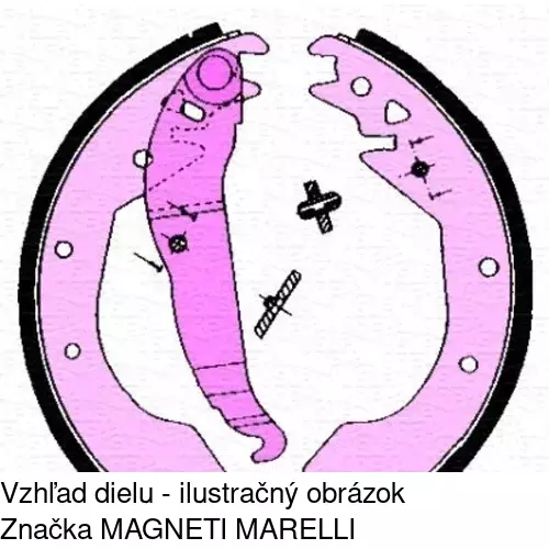 Brzdové čeľuste S72-1032 /POLCAR/ - obr. 1