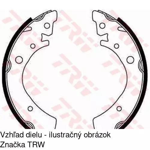Brzdové čeľuste S72-1050 /POLCAR/ - obr. 1