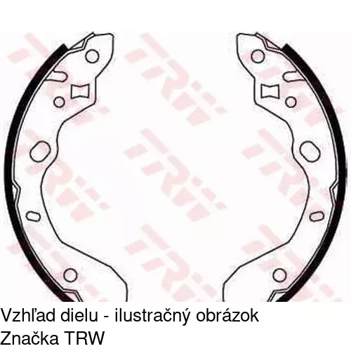 Brzdové čeľuste S72-1054 /POLCAR/ - obr. 1