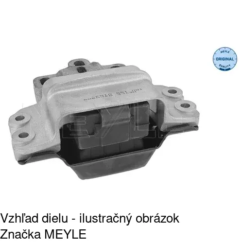 Silentblok motora VW-EM017 /POLCAR/ - obr. 5