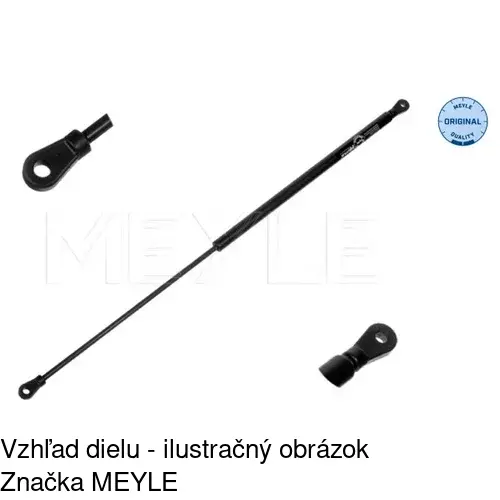 Plynová pružina 1324AS /POLCAR/ - obr. 2