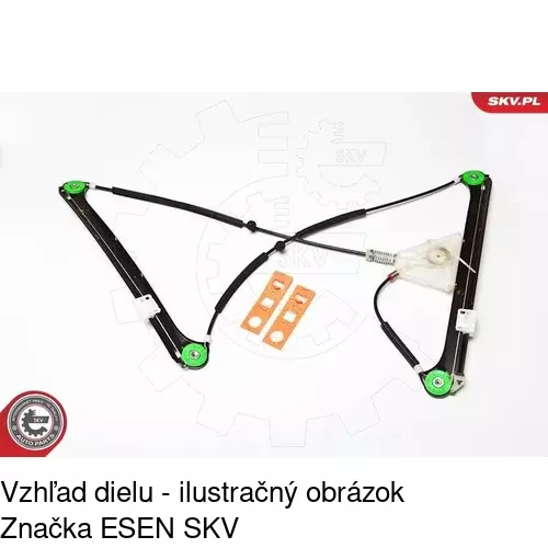 Mechanizmus sťahovania okna elektrický bez motora 1331PSG2 /POLCAR/ - obr. 5