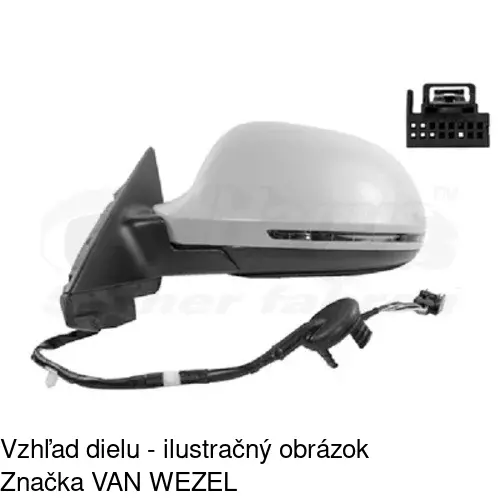 Vonkajšie zrkadlo 1332514M /POLCAR/ - obr. 2