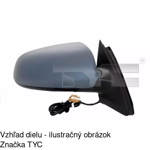 Rám vonkajšieho zrkadla 133454PM /POLCAR/ - obr. 4
