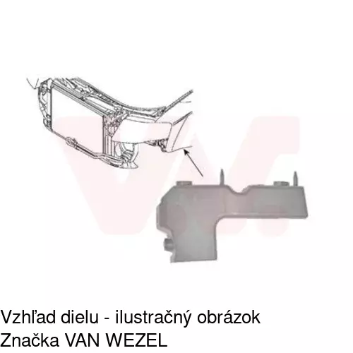 Držiak nárazníka 133507-5 /POLCAR/ - obr. 1