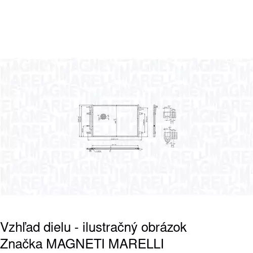 Chladiče klimatizácie POLCAR 1335K8C1