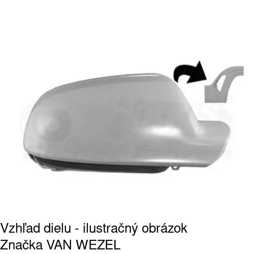 Rám vonkajšieho zrkadla 133757PM /POLCAR/ - obr. 1
