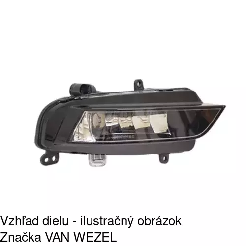 Hmlové svetlo - predné 13A1301H /POLCAR/ - obr. 1
