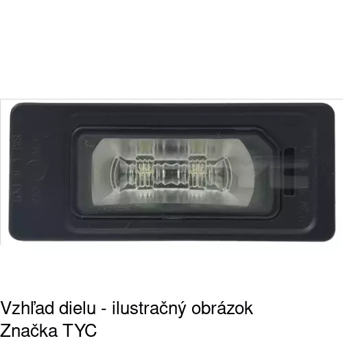 Svetlo na osvetlenie evidenčného čísla POLCAR 13D1959E