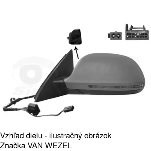 Vonkajšie zrkadlo 13X1516M /POLCAR/ - obr. 1