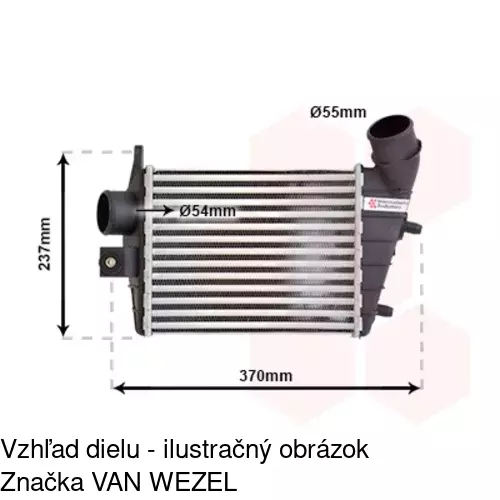 Chladiče vzduchu (Intercoolery) 1408J8-1 /POLCAR/ - obr. 4