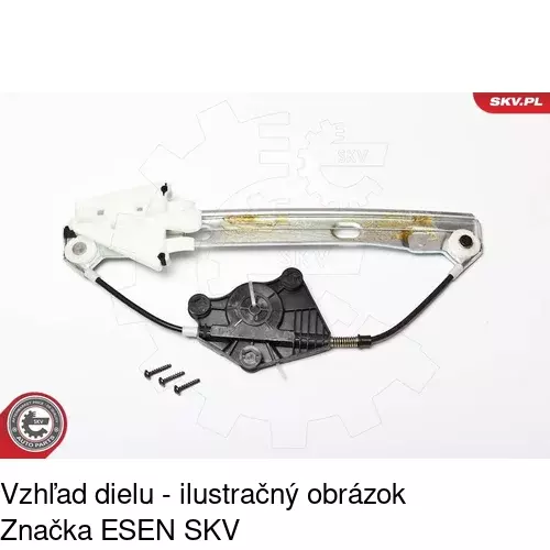 Mechanizmus sťahovania okna elektrický bez motora 1411PSG4E /POLCAR/ - obr. 3