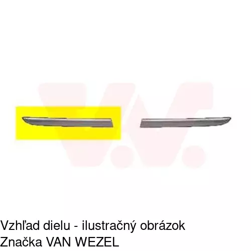 Lišta nárazníka 2001076J /POLCAR/ - obr. 1