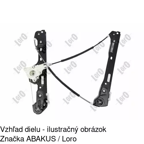 Mechanizmus sťahovania okna elektrický bez motora 2001PSG2 /POLCAR/ - obr. 3