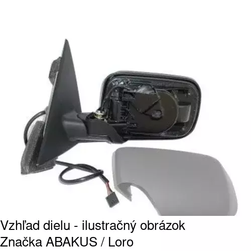 Vonkajšie zrkadlo 2008523E /POLCAR/
