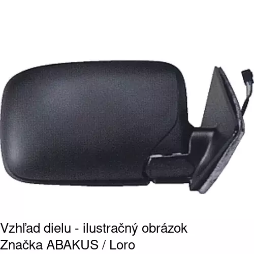 Sklo vonkajšieho zrkadla s držiakom 2008551E /POLCAR/ - obr. 3