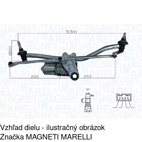 Náhon stieračov bez motora 2009MWP1 /POLCAR/ - obr. 1