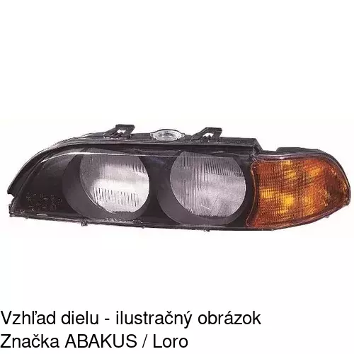 Sklo reflektora 201611-H /POLCAR/ - obr. 2