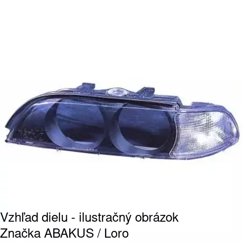 Sklo reflektora 2016124E /POLCAR/ - obr. 1