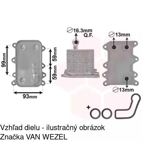 Chladiče oleja 2017L89X /POLCAR/ - obr. 5