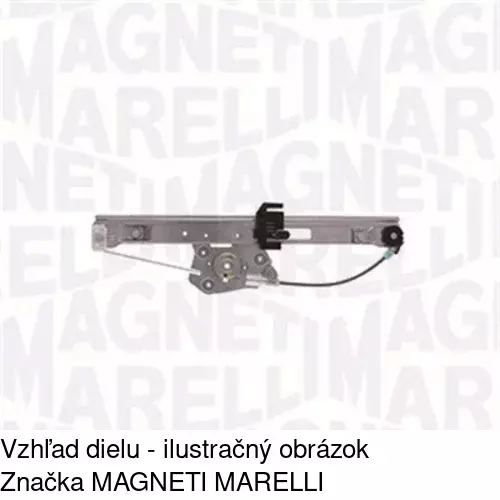 Mechanizmus sťahovania okna elektrický bez motora 2040PSG2 /POLCAR/ - obr. 5
