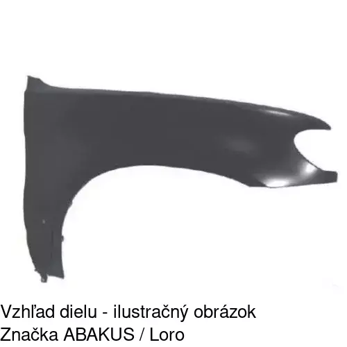 Predný blatník POLCAR 205002
