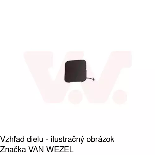 Záslepka ťažného háku 230107-9 /POLCAR/ - obr. 1