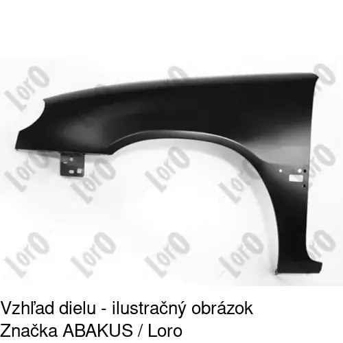 Predný blatník POLCAR 230601-1