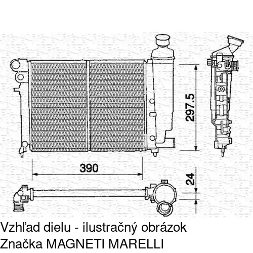 Chladiče vody 230608A1 /POLCAR/ - obr. 1