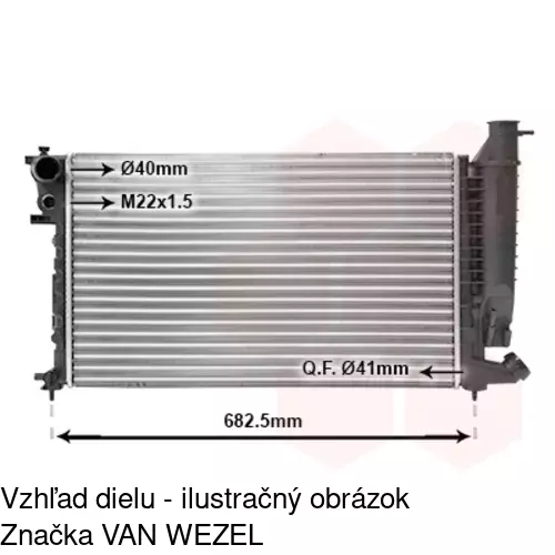 Chladiče vody 232408-5 /POLCAR/ - obr. 2