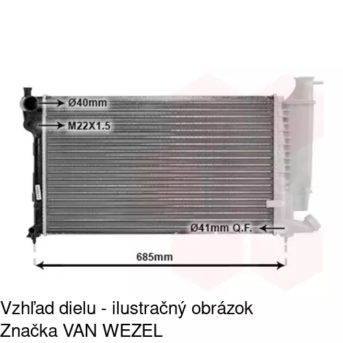 Chladiče vody 232408A4 /POLCAR/ - obr. 2