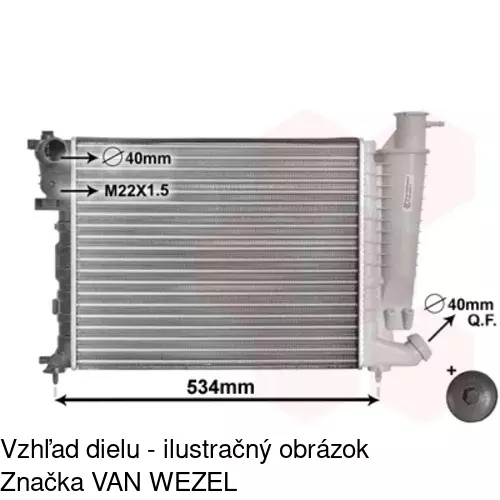Chladiče vody 232608-3 /POLCAR/ - obr. 5