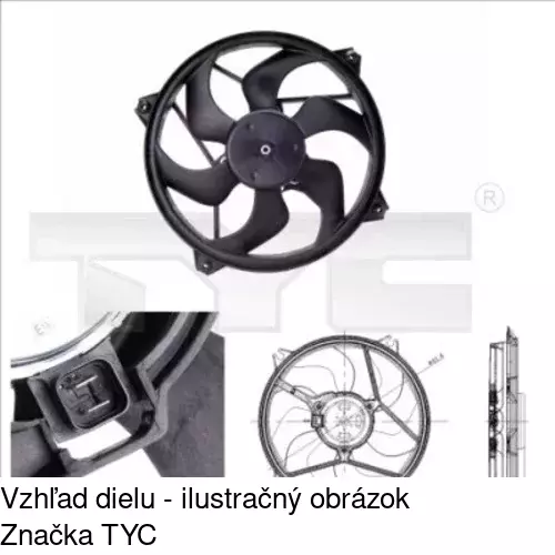 Ventilátory chladičov POLCAR 232623W4