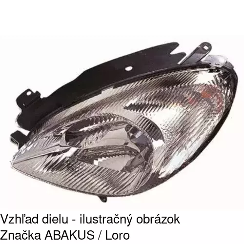Hlavný reflektor 2327090E /POLCAR/ - obr. 3