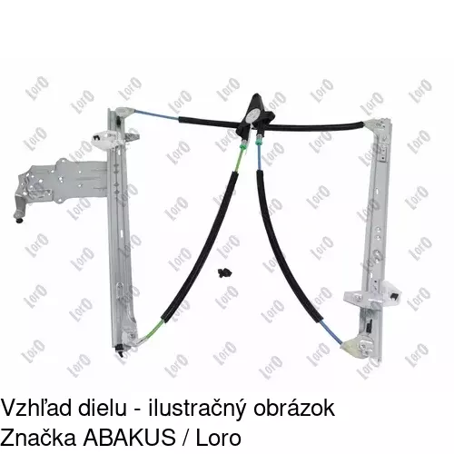 Elektrický mechanizmus okna dverí 2327PSE1 /POLCAR/ - obr. 5