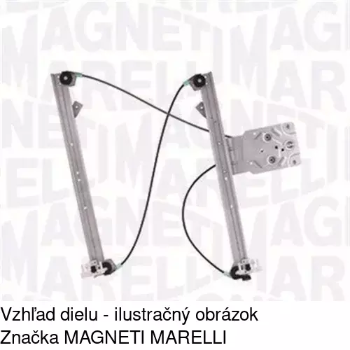 Elektrický mechanizmus okna dverí 2327PSE2 /POLCAR/ - obr. 2